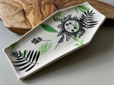 Botanical Sunshine coffin Glasses Tray/ trinket dish
