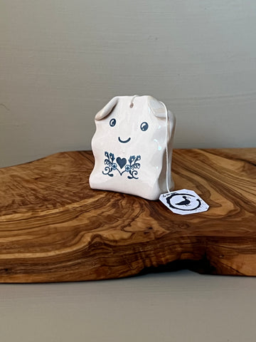 Smiley Heart Teabag Sculpture