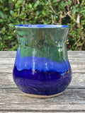 Shimmer Green and Blue Small Vase