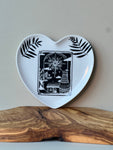 Porcelain Heart Plate - Tarot