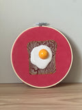 Ceramic Egg on Toast - hoop art