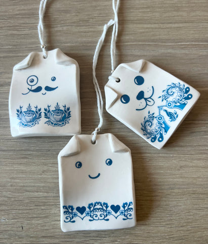Happy Willow Teabag decoration- Rectangle
