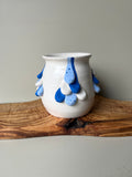 Blue and White drippy pot