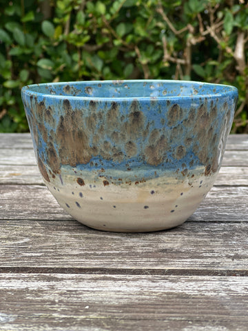 Turquoise Blue speckled Bowl