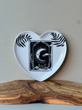 Porcelain Heart Plate - Tarot