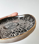 Sun Black and Gold Dish