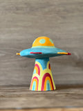 Retro UFO Jewellery Holder Sculpture