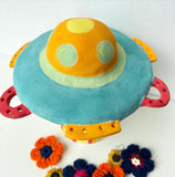 Retro UFO Jewellery Holder Sculpture