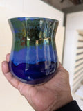 Shimmer Green and Blue Small Vase
