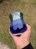 Shimmer Green and Blue Small Vase