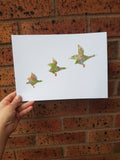 Dream Big Little Duck , flying ducks print