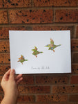 Dream Big Little Duck , flying ducks print