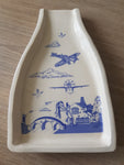 Spitfire Blue Ceramic Spoon Rest