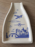 Spitfire Blue Ceramic Spoon Rest