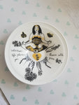 Ceramic bopo Trinket Dish 12.5 matt Gold