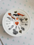 Ceramic bopo Trinket Dish 12.5 Orange