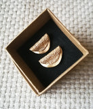 Bronze Oatcake Cufflinks