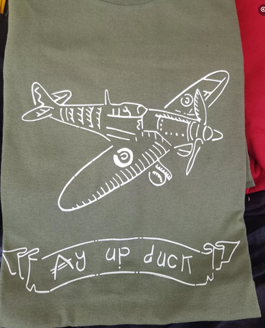 Ay up Duck Spitfire Tshirt