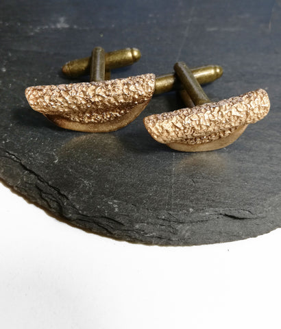 Bronze Oatcake Cufflinks