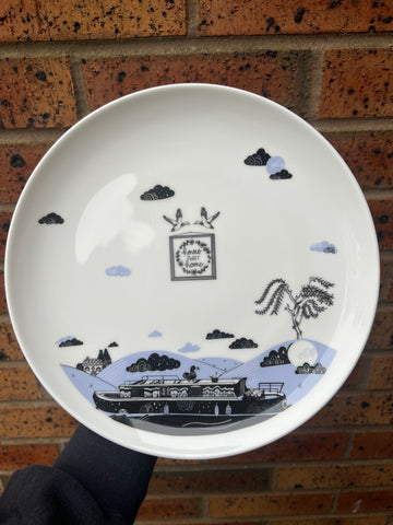 10 inch Canal Boat Plate
