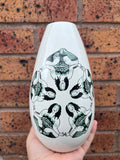 Green Zen Flower Teardrop Vase