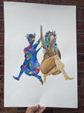 Original Painting - Mother Earth and Sister Space