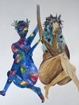 Original Painting - Mother Earth and Sister Space