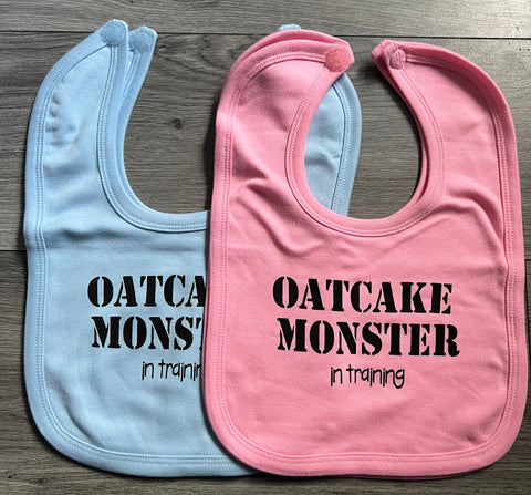 Oatcake Monster Baby Bib