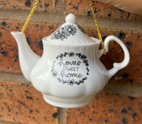 ‘Home sweet Home ‘Miniature Teapot Decoration