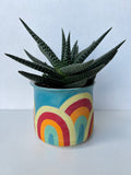 Retro rainbow pot