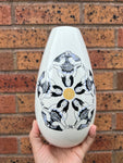 Purple Zen Flower  Teardrop Vase
