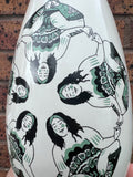 Green Zen Flower Teardrop Vase