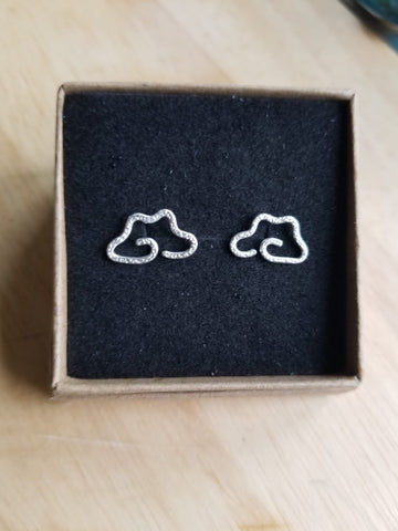 Silver Cloud Studs